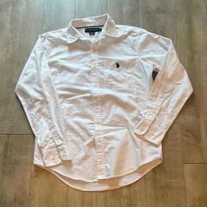 U.S POLO ASSN. Dress Shirt White Size Medium